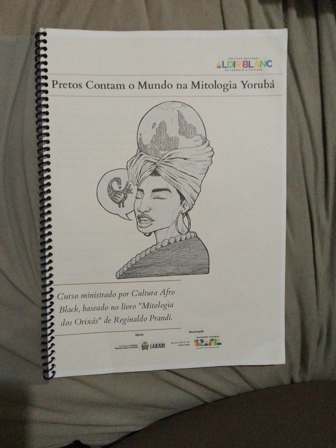 Capa da apostila Pretos Contam o Mundo na Mitologia Yorubá