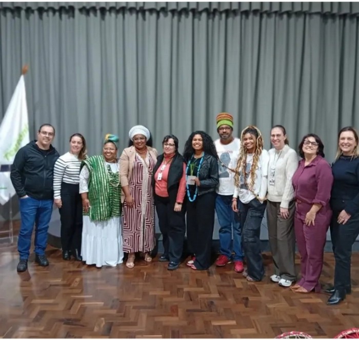 Equipe e participantes da formação